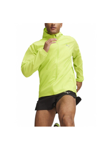 PUMA Run Favorite Woven Hooded Jacket Lime Pow