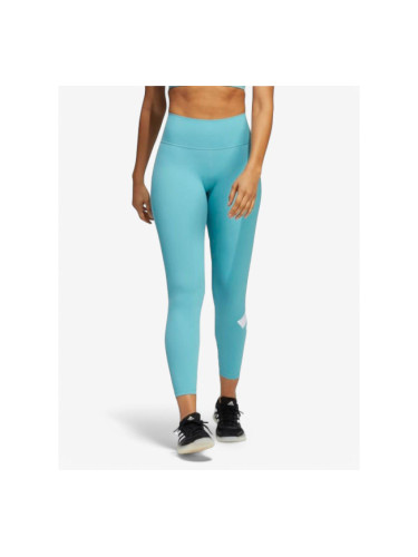 ADIDAS Believe This 2.0 Logo 7/8 Training Leggings Turquoise