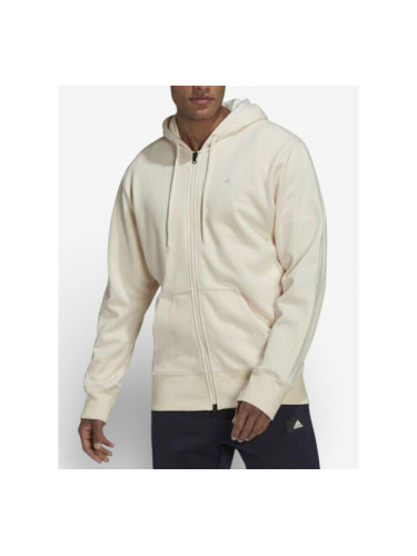 ADIDAS Sportswear Comfy & Chill Full Zip Hoodie Beige