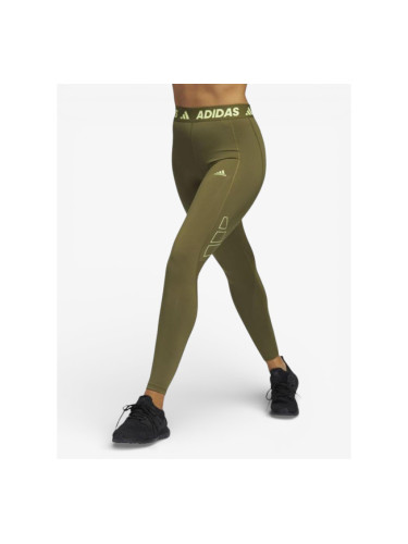 ADIDAS Techfit Logo Graphic Long Leggings Green