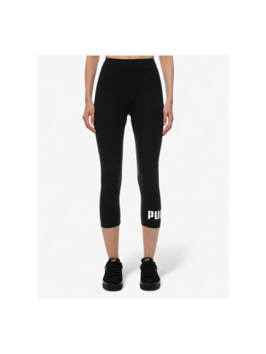 PUMA Essentials 3/4 Logo Leggings Black