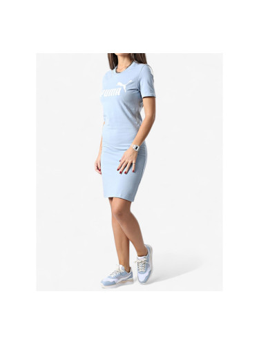PUMA Essentials Slim Fit Tee Dress Blue