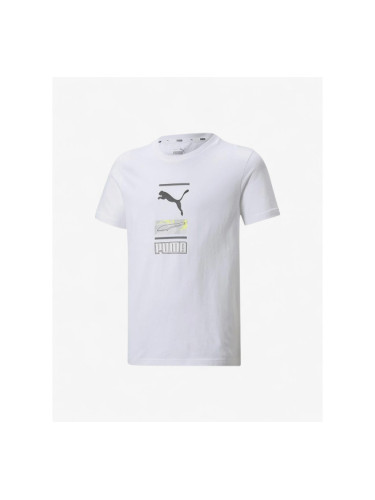 PUMA Alpha Graphic Tee White