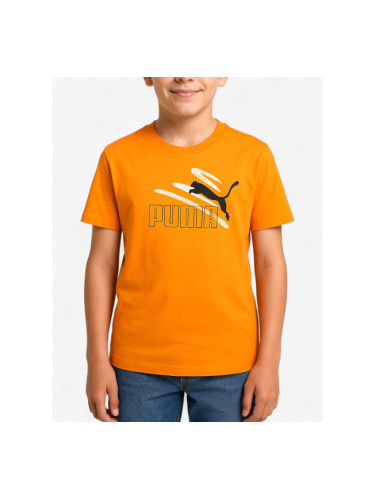 PUMA Essentials+ Logo Lab Tee Orange