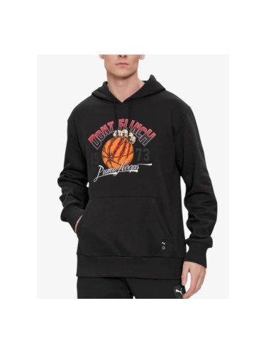 PUMA Graphic Booster Hoodie Black