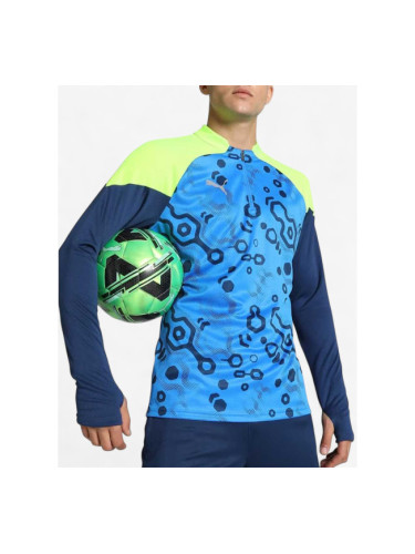 PUMA IndividualCup Football Quarter-Zip Top Blue