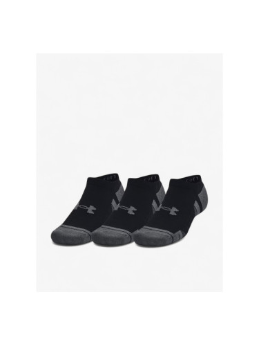 UNDER ARMOUR 3-Packs Performance Cotton Socks Black