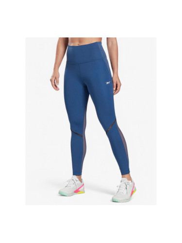 REEBOK Ts Lux Perform Perforated Leggings Blue