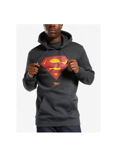 REEBOK x DC Superman Hoodie Dark Grey