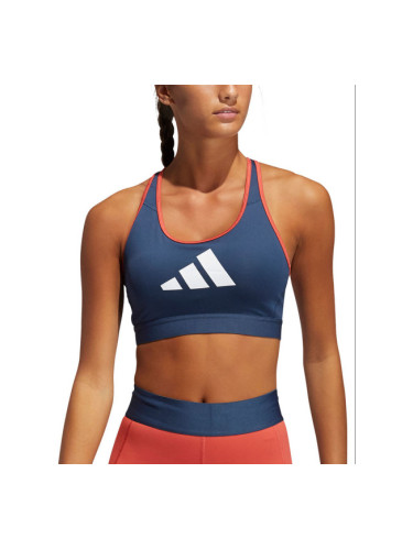 ADIDAS Medium Support Don't Rest 3 Bar Bra Navy