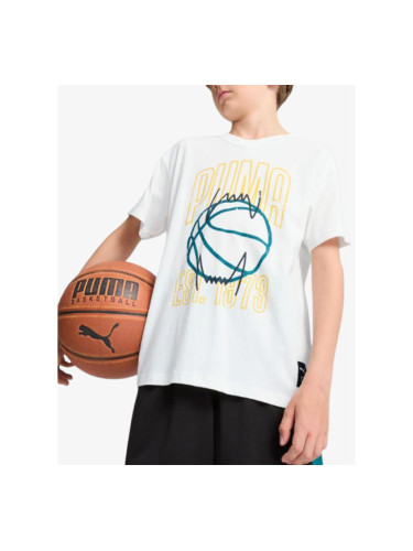 PUMA Basketball Winning Shot Tee White