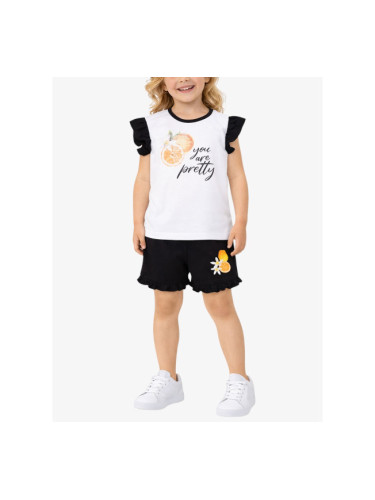 CHICCO Girls Shorts And Tank Top Set White/Black