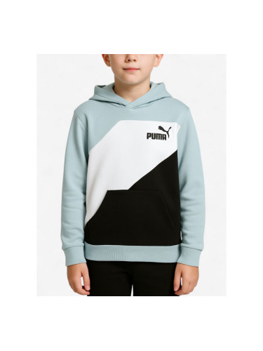 PUMA Power Colorblock Hoodie Turquoise/Black