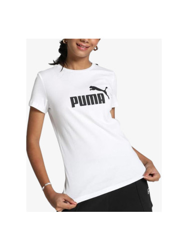 PUMA Essentials Logo Tee White J