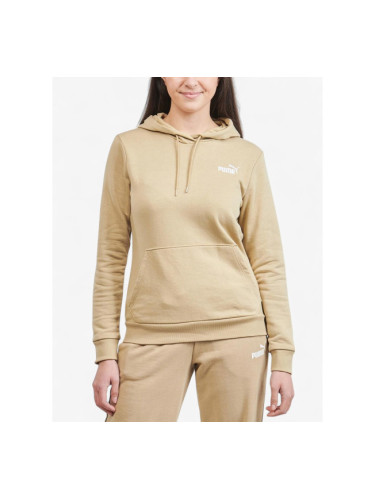 PUMA Essentials+ Embroidery Hoodie Beige
