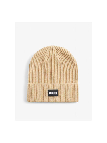 PUMA Ribbed Classic Cuff Beanie Cream