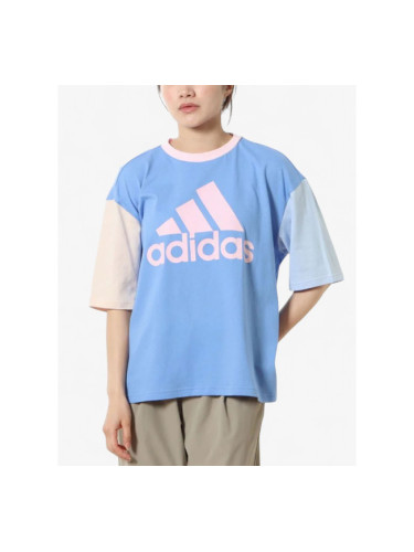 ADIDAS Sportswear Essentials Big Logo Loose Fit Tee Blue