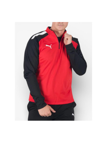 PUMA Тeam Liga Quarter-Zip Football Top Red/Black