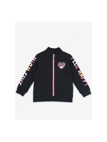 CHICCO Girls Full-Zip Track Top Black/Pink