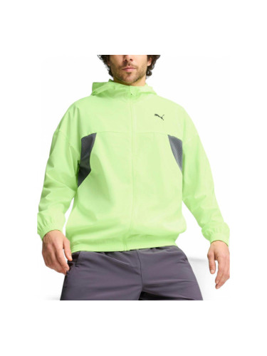 PUMA Fit Woven Full-Zip Training Jacket Green
