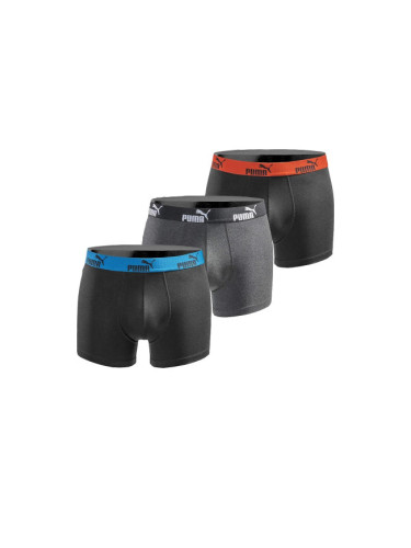 PUMA 3-Packs Boxer Shorts Black Anthracite