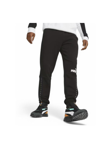 PUMA Essentials Block Tape Sweatpants Black