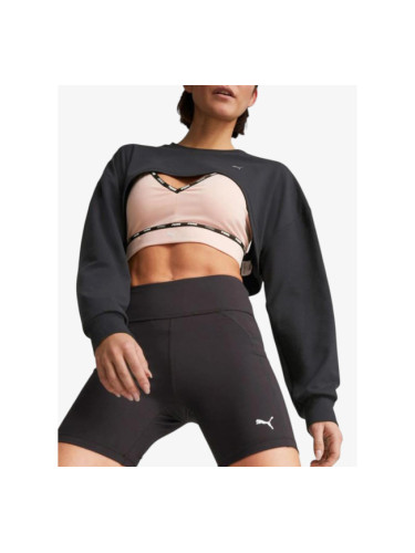 PUMA Forever Luxe Cloudspun Crop Top Black