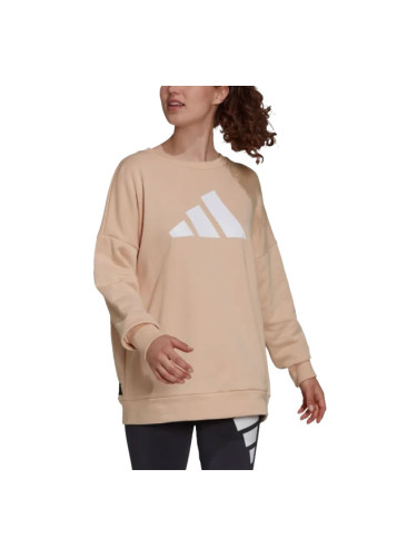 ADIDAS Sportswear Future Icons 3 Bar Crew Sweatshirt Beige
