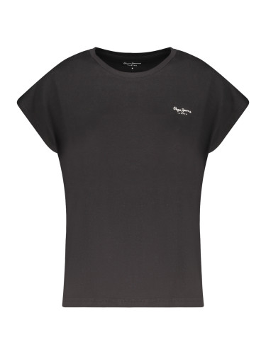 Черна тениска с къс ръкав