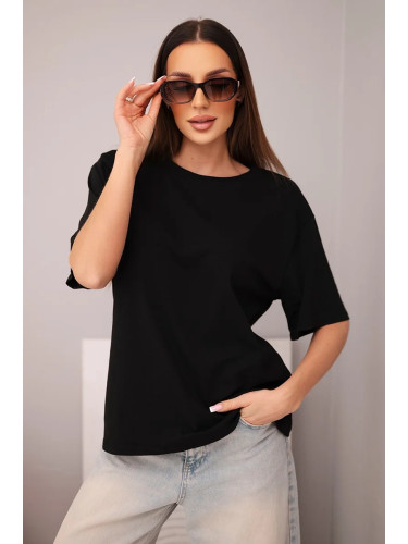 Дамска памучна тениска Kesi, черна