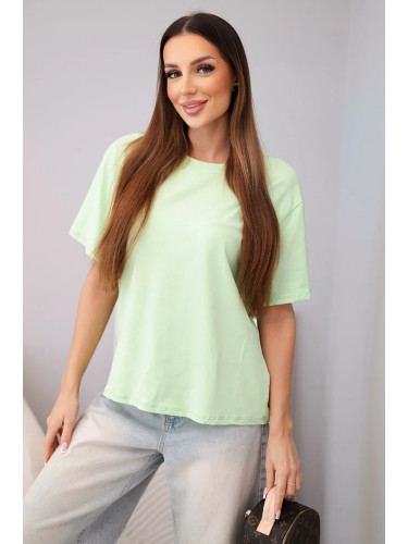 Дамска памучна тениска с къс ръкав