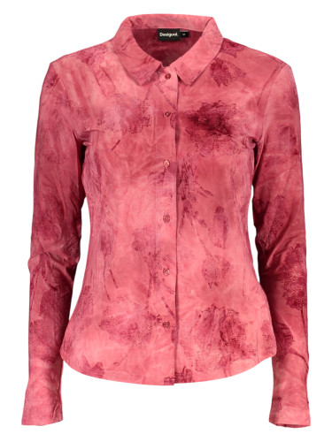 Дамска едноцветна риза с дълъг ръкав