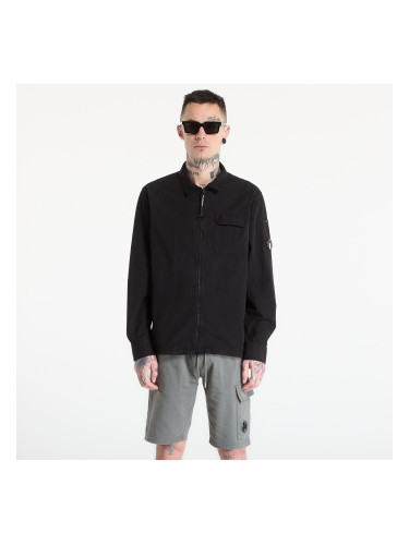 Риза C.P. Company Organic Gabardine Zipped Lens Overshirt Black S