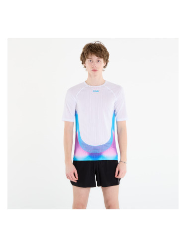 Тениска SOAR Race Tee White/ Magenta Blue S