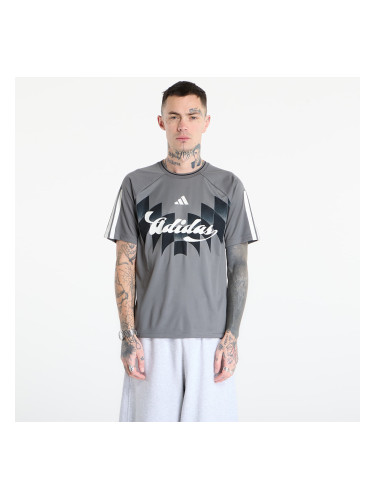Тениска adidas House Of Tiro X Common Goal Jersey T-Shirt Grey Four/ Black/ Off White L