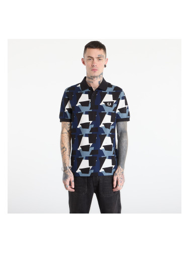 Тениска FRED PERRY Fragment Print Polo Shirt Ecru L