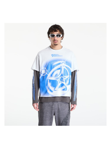 Тениска Puma x Fast & Furious Ls Tee Puma White/ Dusky Gray M