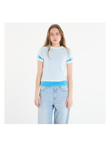 Тениска adidas Double Layered Cali T-Shirt Off White/ App Sky Rush L