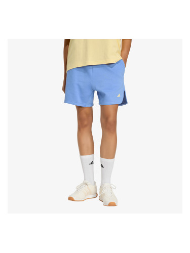 Къси панталони adidas 3 Stripes Studio Fleece Loose Shorts Blue Fusion L