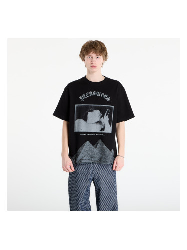Тениска PLEASURES Elevation Heavyweight T-Shirt Black L