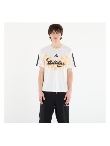 Тениска adidas House Of Tiro X Common Goal Jersey T-Shirt Off White/ Black/ Semi Ice Tangerine L