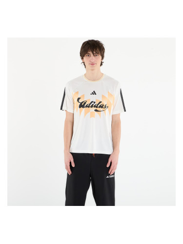 Тениска adidas House Of Tiro X Common Goal Jersey T-Shirt Off White/ Black/ Semi Ice Tangerine XXL