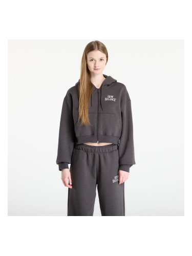 Суитшърт New Balance Linear Heritage Fleece Full Zip Faded Black L