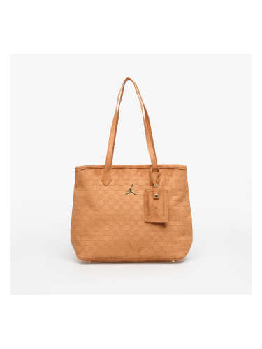 Чанта Jordan Jam Suede Monogram Tote Cognac Universal