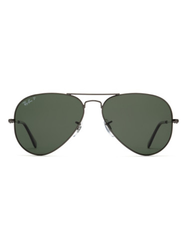 Ray-Ban Aviator Large Metal RB3025 004/58 - pilot слънчеви очила, мъжки, сиви, поляризирани