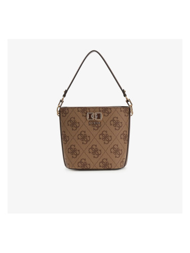 GUESS Karnilla Logo Bucket Latte Logo/Brown Universal