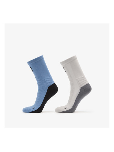 On Trail Sock High 2-Pack Glacier/ Dust L