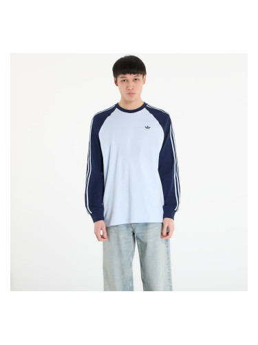 Тениска adidas Britcore Long Sleeve Cali T-Shirt Crystal Sky/ Night Indigo L