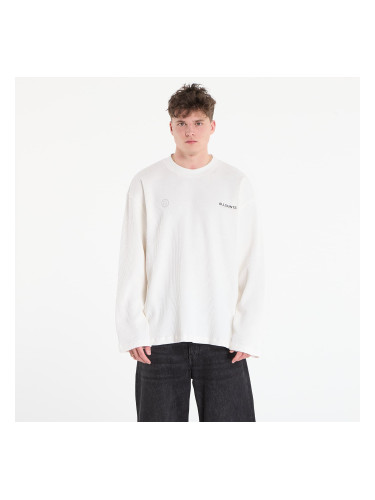 Суитшърт AllSaints Emblem Ls Crew Cottage White L