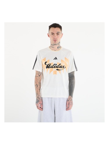 Тениска adidas House Of Tiro X Common Goal Jersey T-Shirt Off White/ Black/ Semi Ice Tangerine XXL